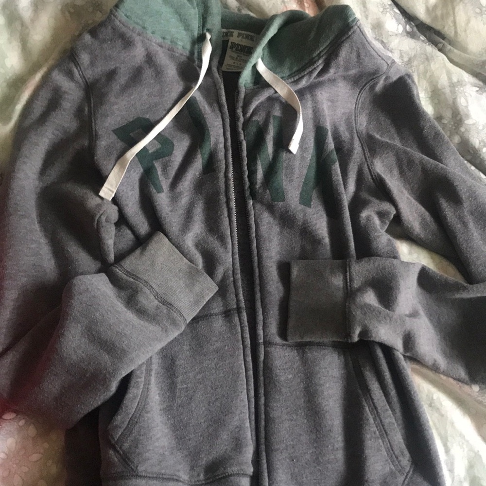 Michigan State zip up